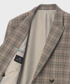 Paul Smith チェック ピークドラペル ダブルジャケット