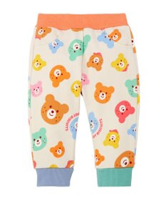 MIKI HOUSE HOT BISCUITS 【80-120cm】カラフルビーンズ 総柄 裏毛パイル素材 パンツ