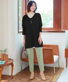 Tiaclasse 【洗える】カシミヤ混ニットチュニック