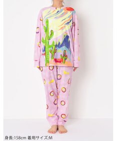 tsumori chisato SLEEP パジャマ　長袖　長ズボン　ルームウエア　綿100%　パイル生地　/ワコール　UDX540