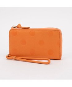 UNBILLION ペルケ perche / ドット型押しL字ロングストラップウォレット