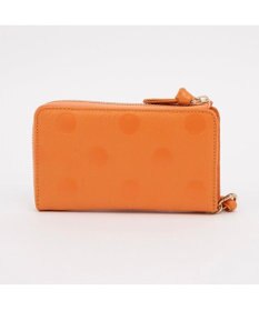 UNBILLION ペルケ perche / ドット型押しL字ロングストラップウォレット