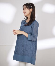 Tiaclasse 【洗える】レースコンビチュニック