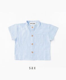 ami amie バンドカラーシャツ