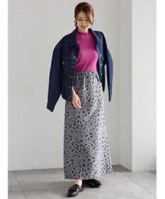 Te chichi レオパードジャガードナロースカート