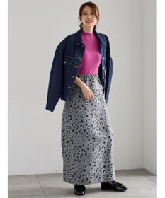 Te chichi レオパードジャガードナロースカート