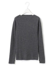 ICB 【洗える】エクストラファインメリノリブ ボートネックニット