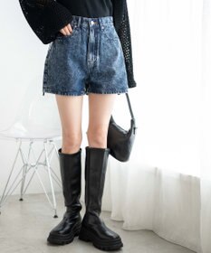 WEGO デニム台形ショートパンツ