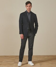 GOTAIRIKU 【Ermenegild Zegna/ゼニア】トロフェオ カシミヤ ジャケット_グレーチェック