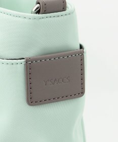 Y'SACCS ナイロン×リサイクルレザー　ホック2WAYトート　Mサイズ