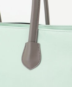 Y'SACCS ナイロン×リサイクルレザー　ホック2WAYトート　Mサイズ