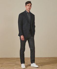 GOTAIRIKU 【Ermenegild Zegna/ゼニア】トロフェオ カシミヤ ジャケット_グレーチェック