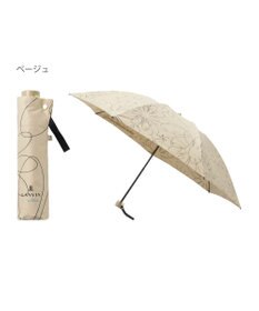 MOONBAT 【新色追加】ランバン オン ブルー 折りたたみ傘 フラワー柄サテンジャガードプリント 簡単開閉