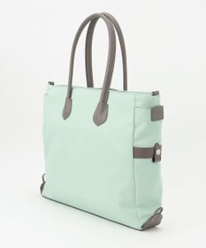 Y'SACCS ナイロン×リサイクルレザー　ホック2WAYトート　Mサイズ