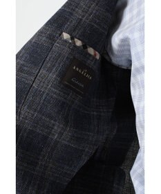 DAKS リネンコットンチェックジャケット