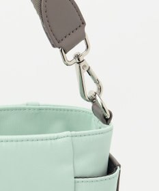 Y'SACCS ナイロン×リサイクルレザー　ホック2WAYトート　Mサイズ