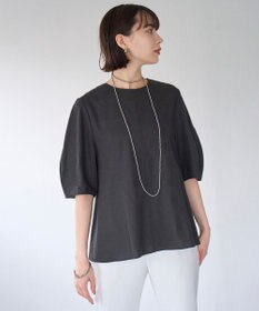 UNFILO リネンレーヨン フォルムブラウス