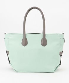 Y'SACCS ナイロン×リサイクルレザー　ホック2WAYトート　Mサイズ