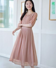 Tiaclasse 【新色追加】シフォンワンピース