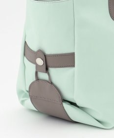 Y'SACCS ナイロン×リサイクルレザー　ホック2WAYトート　Mサイズ