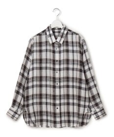 23区 【先行予約】LIBECOリネン チェック シャツ