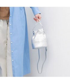 UNBILLION 【テレビ ドラマ着用アイテム】ペルケ perche / レザーメッシュ2wayバゲットバッグ