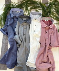 JOSEPH ABBOUD 【速乾 / お手入れ簡単】 猛暑に最適！シャンブレーポロシャツ
