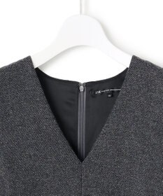 23区 S ラメミックスツイード Vネックワンピース