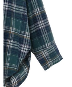 CRAFT STANDARD BOUTIQUE チェックバンドカラーサークルブラウス