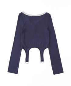 WEGO ナンバリングガーターリブトップス