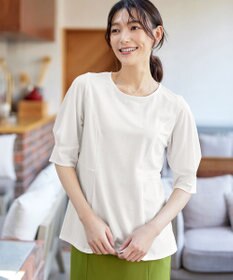 Tiaclasse L 【洗える】マトンスリーブカットソートップス