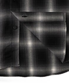 WEGO 【ユニセックス着用ITEM/SMLサイズ展開】オンブレチェックシャツ（LS）