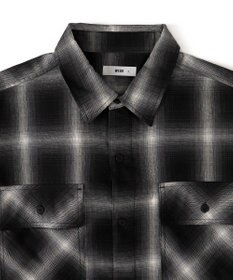 WEGO 【ユニセックス着用ITEM/SMLサイズ展開】オンブレチェックシャツ（LS）