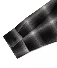 WEGO 【ユニセックス着用ITEM/SMLサイズ展開】オンブレチェックシャツ（LS）