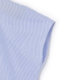 23区 L 【洗える】コットンポプリン スタンドカラー ブラウス