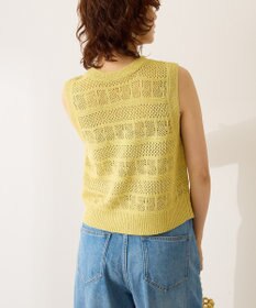 AMERICAN HOLIC 【前後2WAY】レース編みニットベスト