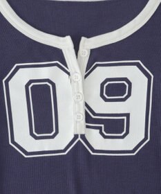 WEGO ナンバリングガーターリブトップス