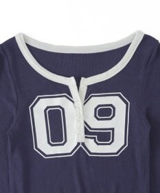 WEGO ナンバリングガーターリブトップス