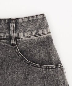 WEGO レースアップハートポケットデニムスカパン