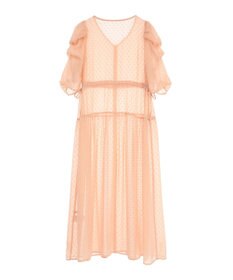 earth music&ecology ドットドビーシアー羽織ワンピース