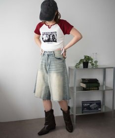 WEGO キーネックサイドレースアップちびT