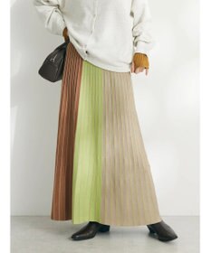 CRAFT STANDARD BOUTIQUE マルチストライプバイカラーニットスカート