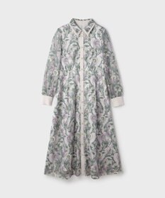 GRACE CONTINENTAL マルチフラワー刺繍フレアワンピース