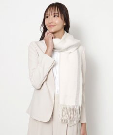 MOONBAT FURLA(フルラ）ウール100％ オンブレー カラーブロック ストール