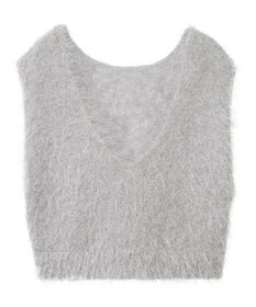 AMERICAN HOLIC 選べる丈２サイズ前後２ｗａｙシャギーベスト