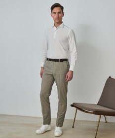 GOTAIRIKU あのBIZポロが 長袖に【仕事で着られる】キレイめ 鹿の子 ビズポロシャツ_ロング