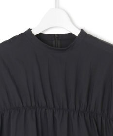 23区 S 【撥水加工/洗える】シアーナイロンツイル ギャザー ブラウス