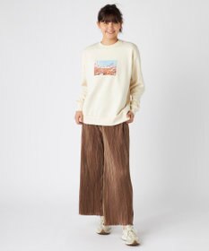 OP／FILA 【ocean pacific】Daily Cozy/あったか裏起毛フォトプリントスウェット