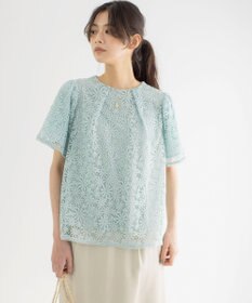 組曲 フラワーレース ブラウス