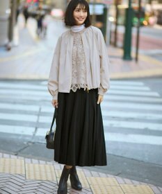 23区 エンブロイダリーレース ニットベスト